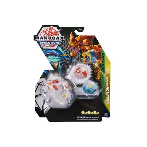 Bakugan Pachet Starter 3 Bakugani S4 Gillator Ultra, Blitz Fox si Hydorous