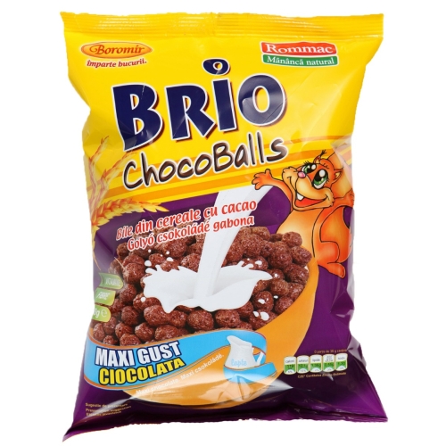 Brio chocoballs cu ciocolata, 250 g, Boromir