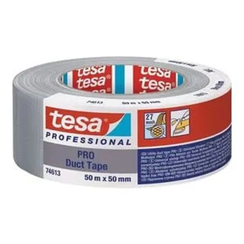 Banda adeziva, Tesa, Pro Duct Tape, argintiu, 50mm x 50m