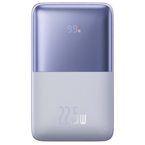 Baterie externa Baseus Bipow Pro 20000mAh, 2x USB-A, 1x USB-C, Incarcare rapida, cablu USB-A la USB-C inclus, 22.5 W Violet