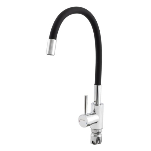 Baterie bucatarie cu dus flexibil CHAMPION SUS-011 CHROME REFL.BLACK