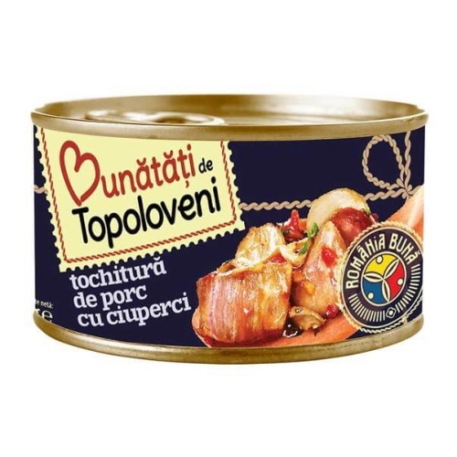 Bunatati de Topoloveni Tochitura de porc cu ciuperci, 400gpe grupdzc.ro✅. Descopera gama copleta de produse la oferte speciale✅!