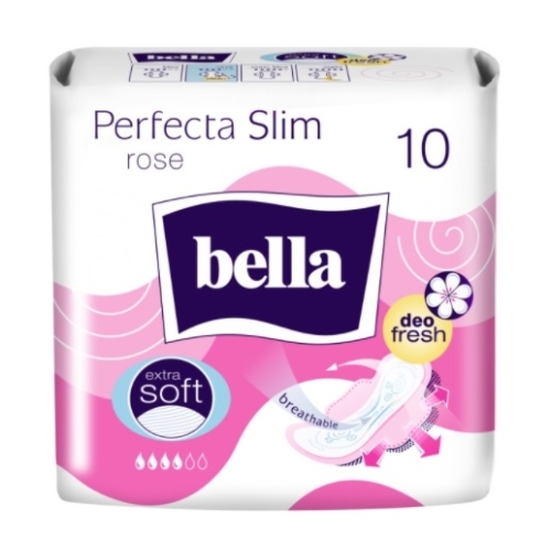 Bella Absorbante Perfecta Slim Extra soft Rose, 10 bucati. Produs de igiena personala