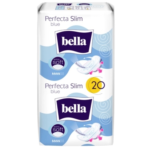 Bella Absorbante Perfecta Slim Extra Soft Blue, 20 bucati. Produs de igiena personala