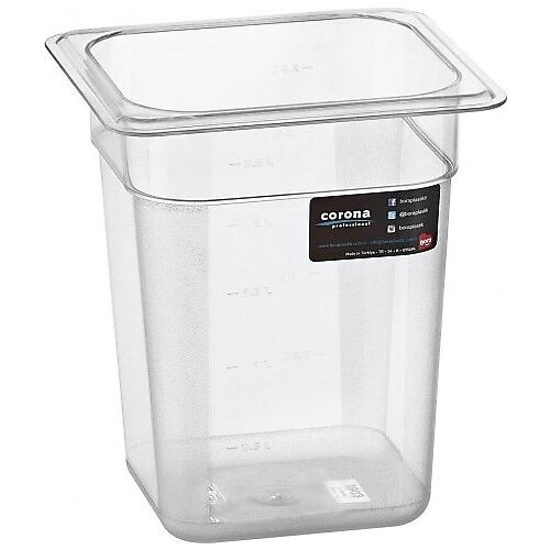 Cuva GN1/6 h200mm, policarbonat