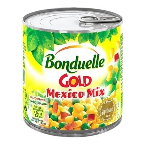 Bonduelle Gold Mexico Mix, 340 gr. Conserva de legume