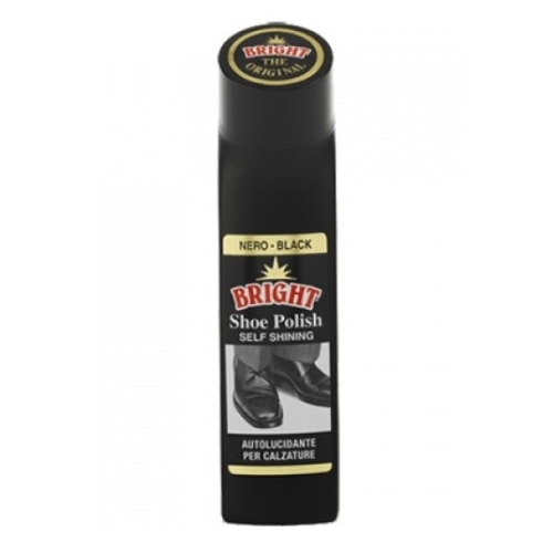 Bright Crema lichida pentru incaltaminte neagra, 75 ml