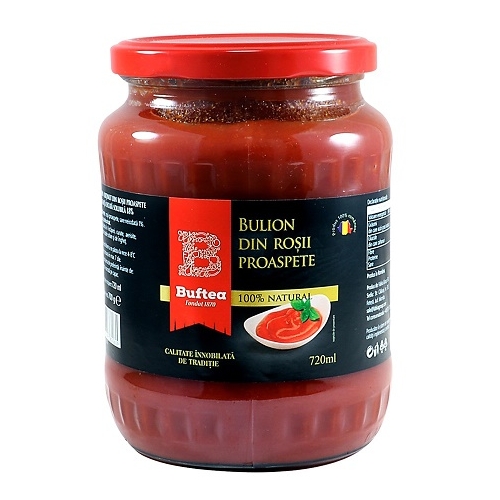 Bulion din rosii proaspete, 720 ml, Buftea