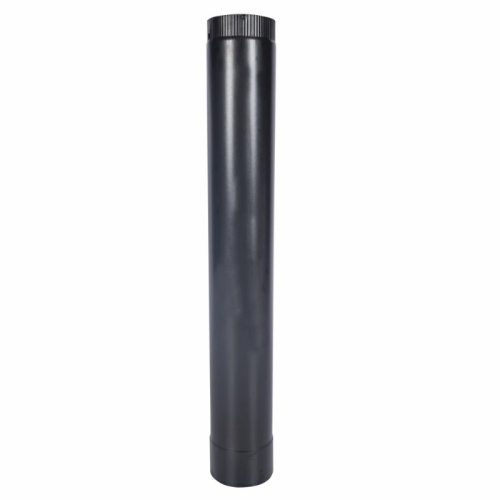 Burlan pentru soba pe lemne, 130 mm, Gri mat