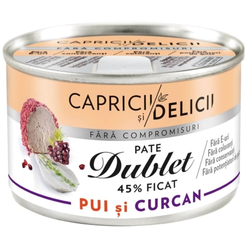 Capricii si Delicii Pachet promo Pate dublet de pui si curcan 2+1, 435 gpe grupdzc.ro✅. Descopera gama copleta de produse la oferte speciale✅!