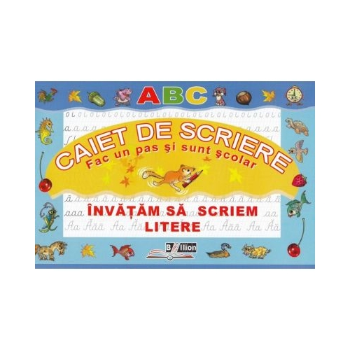 Caiet de scriere. Invatam sa scriem litere