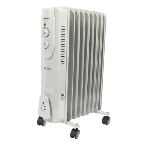 Calorifer electric cu ulei BOH-29 BÖHM, 8 elementi, 3 trepte de putere 800/1200/2000 W, termostat