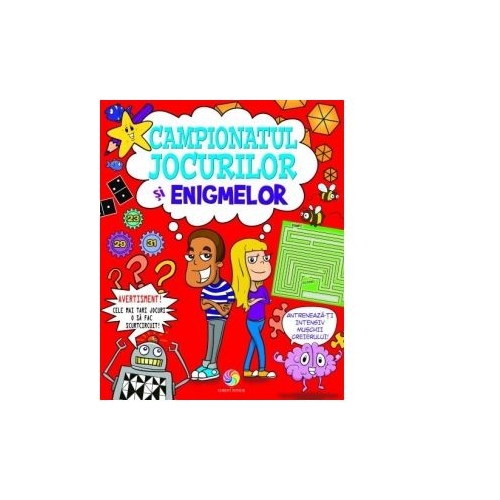 Campionatul jocurilor si enigmelor, editura Corint Junior. Carte pentru copii