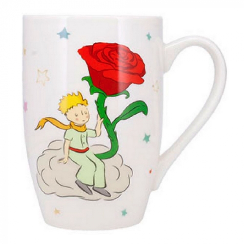 Cana Le Petit Prince Rosa 490 ml Portelan Multicolor Kiub