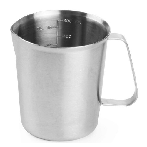 Cana gradata din otel inoxidabil 2 lt constructie solida, 140 x 175 (H) mm