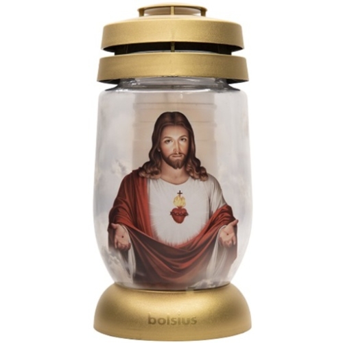 Candelă Bolsius sticlă 3L Hristos