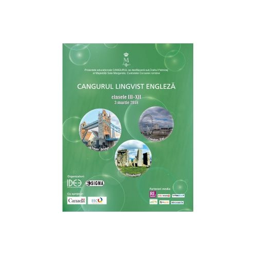 Cangurul lingvist. Engleza, clasele III-XII, 2018