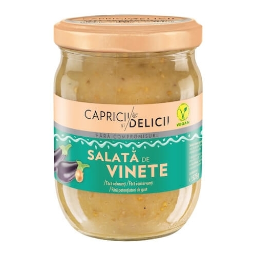 Capricii si delicii Salata de vinete, 525 g	