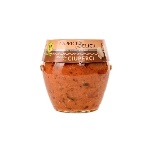 Capricii si delicii Zacusca cu ciuperci, 550 g