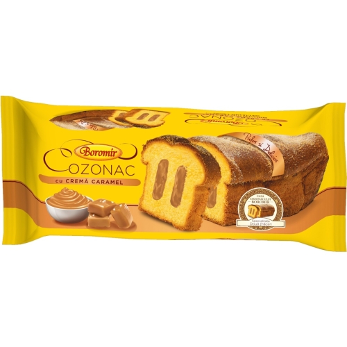 Cozonac cu crema de caramel, 450 g, Boromir