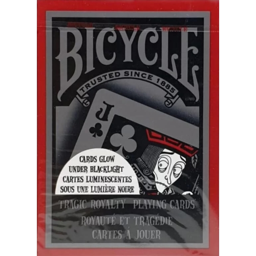 Carti de joc Bicycle luminiscente poker carton Tragic Royalty