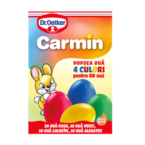 Vopsea lichida oua, 4 culori, Dr. Oetker Carmin	