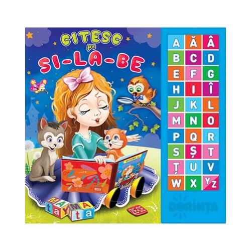 Carte cu sunete. Citesc pe silabe, editura Dorinta. Carte educativa pentru copii.