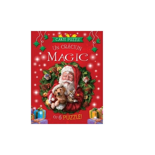 Carte puzzle. Un Craciun Magic cu 6 puzzle!