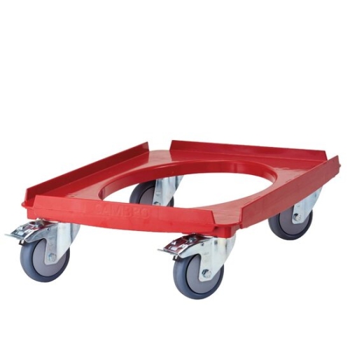 Carucior pentru container izolat Cambro CAMDOLLY, rosu, 692x426x(H)167