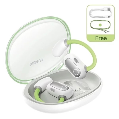 Casti wireless Baseus Eli Sport 1 Open-Ear TWS, Bluetooth 5.3, Autonomie 30 ore, Verde