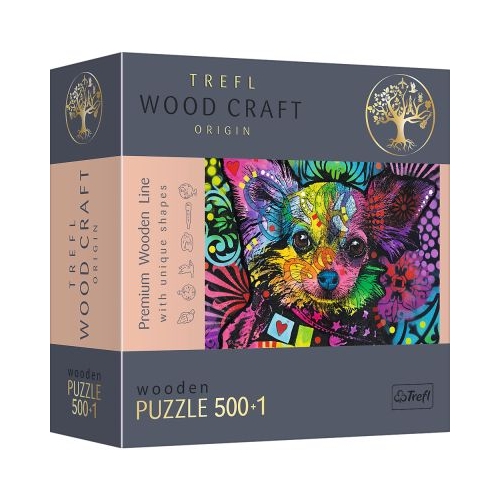 Puzzle din lemn catelusii dragalasi 500+1 piese