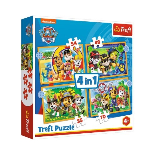 Puzzle 4in1 Patrula Catelusilor - sarbatorile
