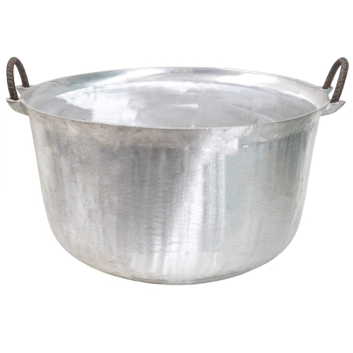 Ceaun tuci aluminiu alimentar, capacitate 70L, fund rotund, Z-tools
