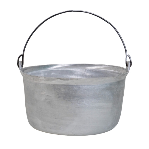 Ceaun tuci aluminiu alimentar, capacitate 20L, fund drept, Z-tools