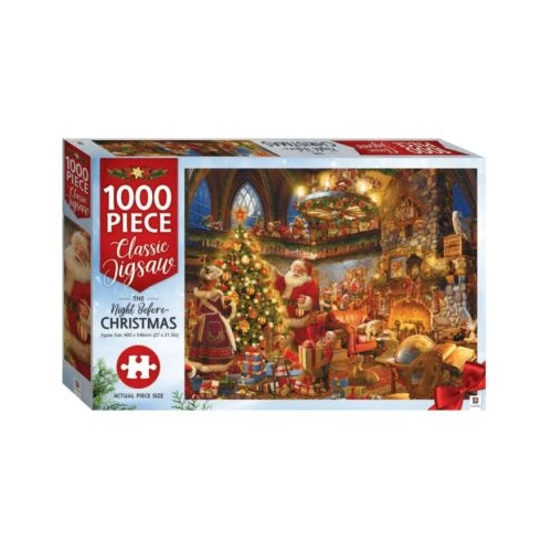 Puzzle Christmas 1000-Piece Jigsaw. The Night Before Christmas Puzzle de Craciun Litera grupdzc