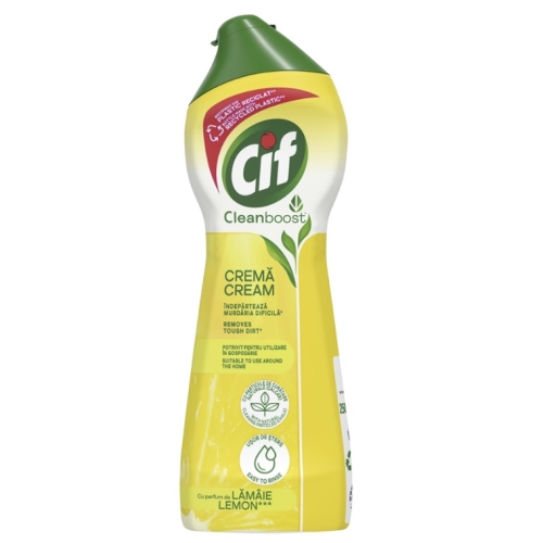 Crema de curatat universala Lemon, 250ml, Cif. Solutie pentru curatat suprafete