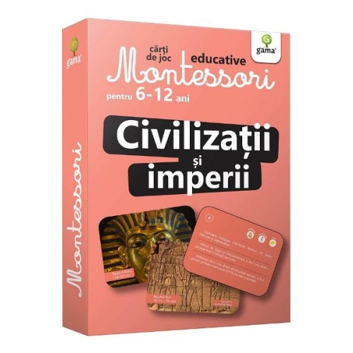 Civilizatii si imperii. Carti de joc educative Montessori 6-12 ani