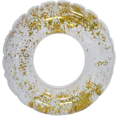 Colac baie gonflabil 70 cm cu Sclipici auriu