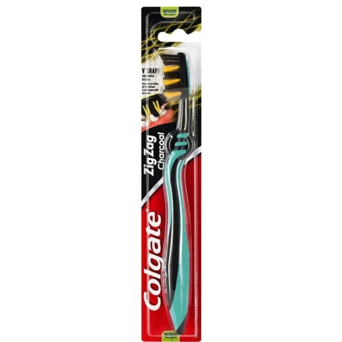 Colgate Periuta de dinti ZigZag Charcoal Medium. Produs pentru igiena dentara