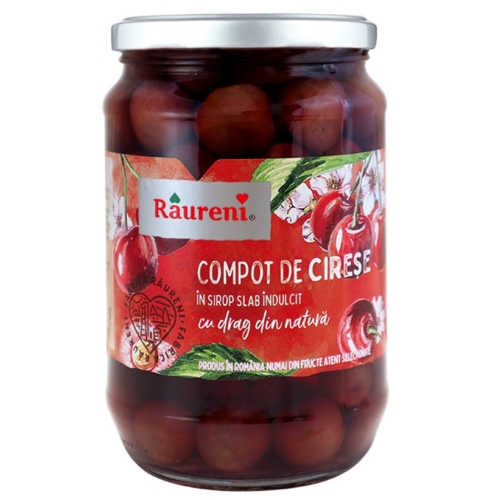 Compot cirese, 720g, Raureni