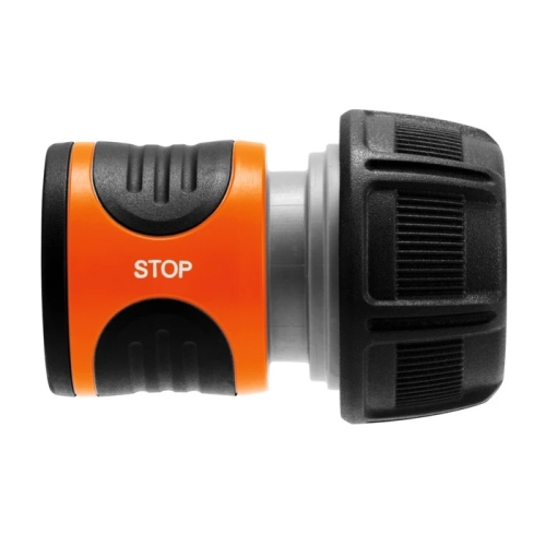 Conector furtun, cu aquastop, plastic, 3/4 inch, Gardena