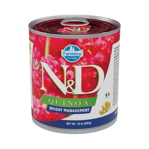 Hrana umeda  Controlul greutatii pentru caini, 285 g, N&D Quinoa