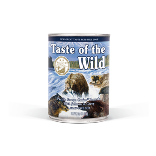 Conserva-pentru-caini,-Pacific-Stream,-390-gr.,-Taste-of-the-Wild 