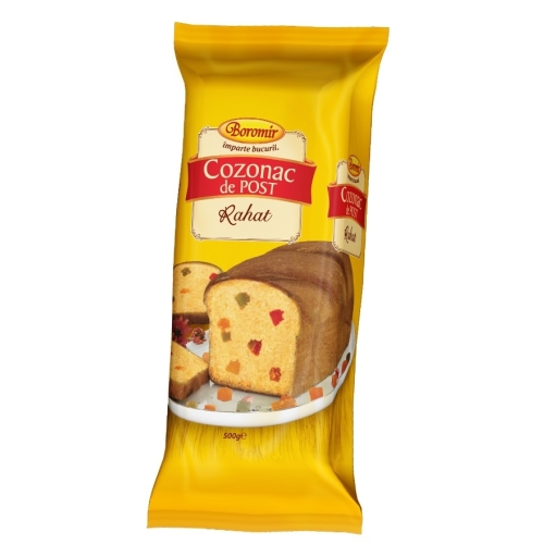 Cozonac Post cu Rahat 500 g, Boromir