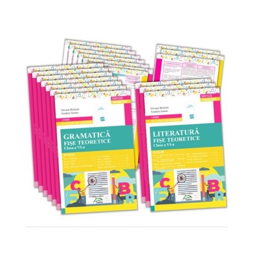 Pachet Sinteze teoretice - Limba si literatura romana Clasa a VI-a - LITERATURA si GRAMATICA