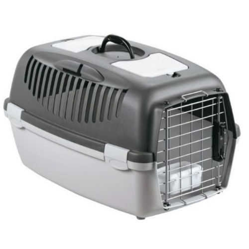 Cusca transport Gulliver 3, Gri, Usa metalica, 61x40x38 cm, Stefanplast