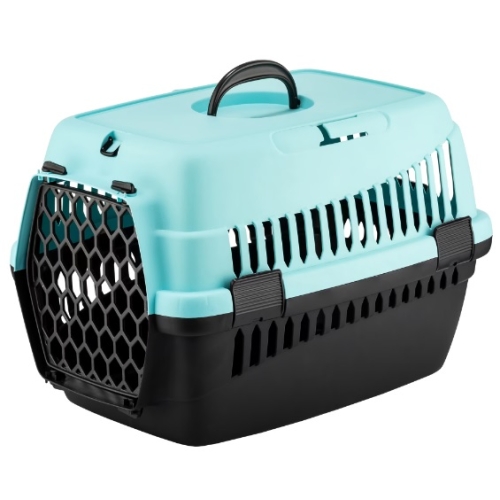Cusca transport animale, albastru-negru, 49x35x32.5cm, 4 Dog Deluxe