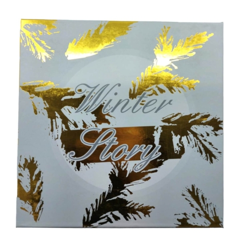 Cutie cadou carton cu frunze Xmas