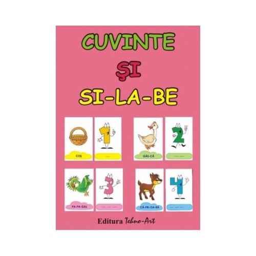 Cuvinte si silabe - Set jetoane
