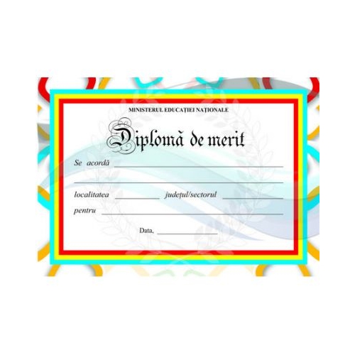 Diploma scolara de MERIT (DLFD010B)